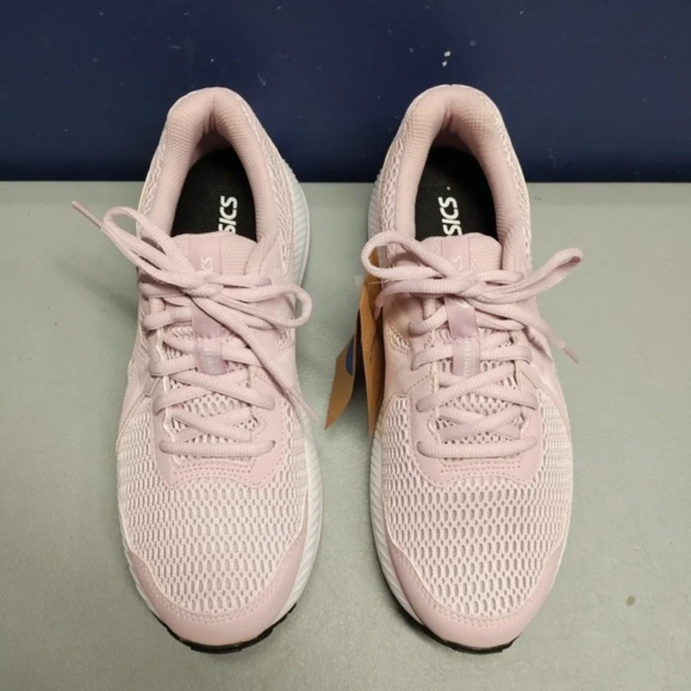 ASICS Contend‎ 7 GS Running Sneakers Kids US 7 Pink White Athletic 1014A192-707